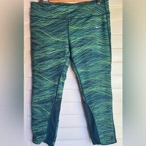 Nike Teal and Aqua Leggings